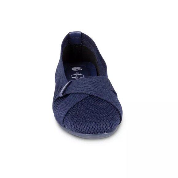 NWT Gloria Vanderbilt Women Debbie Knit Double Strap Flat Navy Size 6 $60 3SH104 - Picture 4 of 4